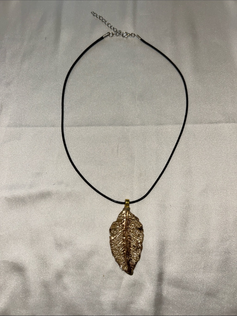 Gold Leaf Pendant Necklace - Women Jewelry